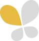 Yellow and grey butterfly icon