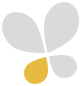 Yellow and grey butterfly icon