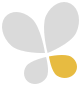 Yellow and grey butterfly icon