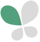 Green and grey butterfly icon