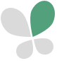 Green and grey butterfly icon